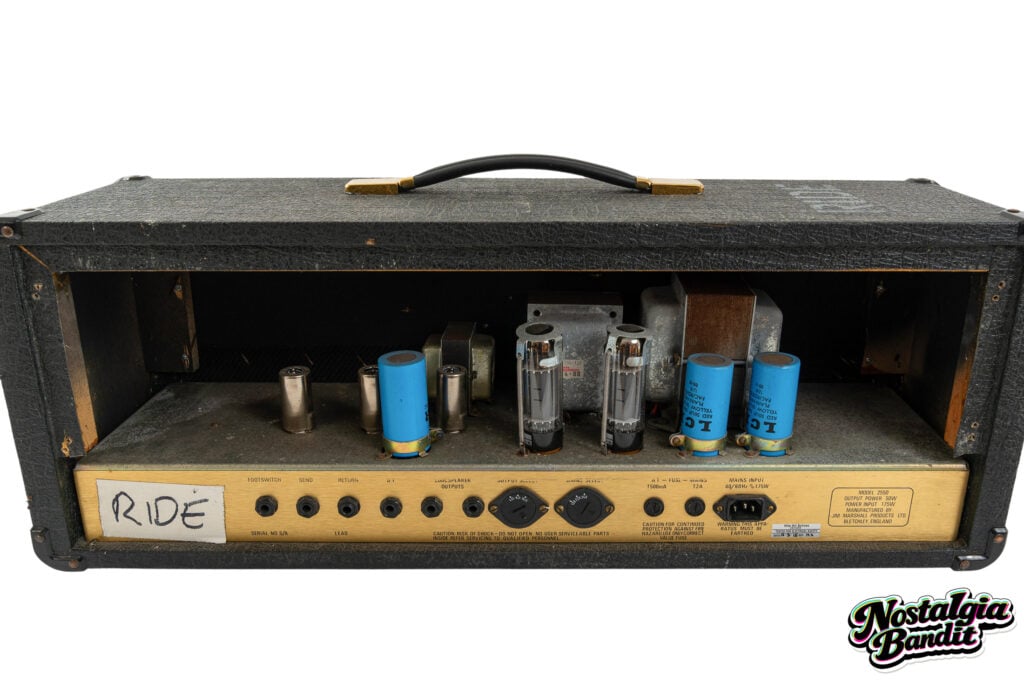 Ride | Mark Gardener Stage-Used 1987 Marshall 2550 Silver Jubilee Amplifier Head (1980s-1990s)