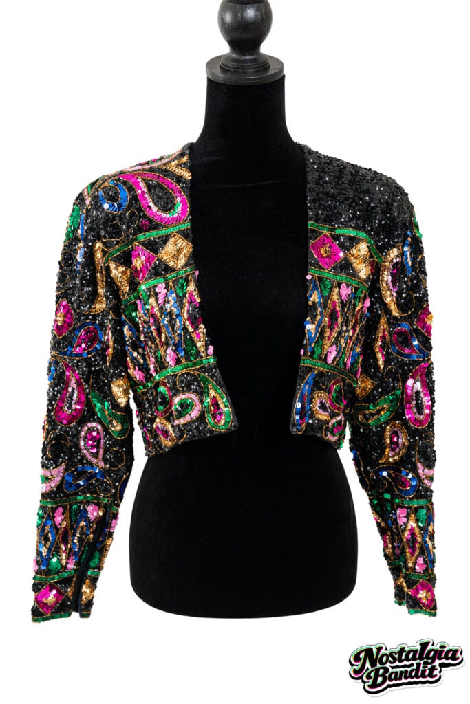 Joan Jett | Stage-Worn & “Dirty Deeds” Music Video-Worn, Photo-Matched Sequined Jacket (1989-1990)