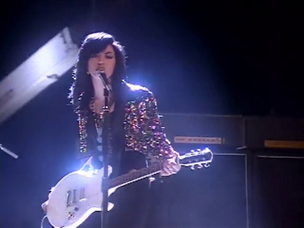 Joan Jett | Stage-Worn & "Dirty Deeds" Music Video-Worn, Photo-Matched Sequined Jacket (1989-1990)