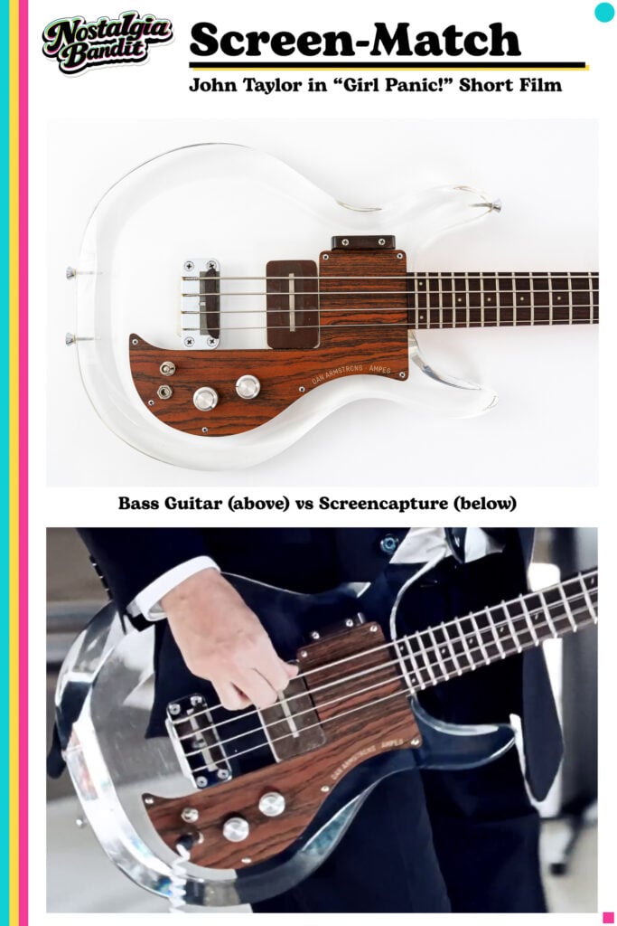 Duran Duran | "Girl Panic!" Music Video-Used, Photo & Screen-Matched Dan Armstrong Bass (2011)