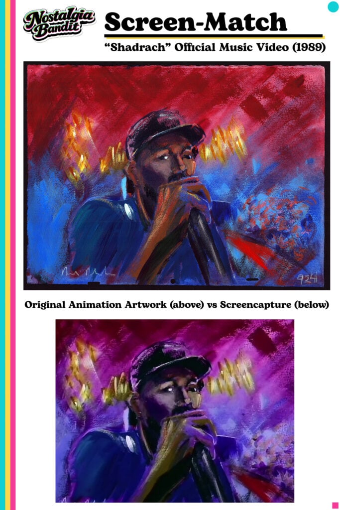 Beastie Boys | Screen-Matched Original Hand-Painted Animation Frame, "Shadrach" Music Video (1989)