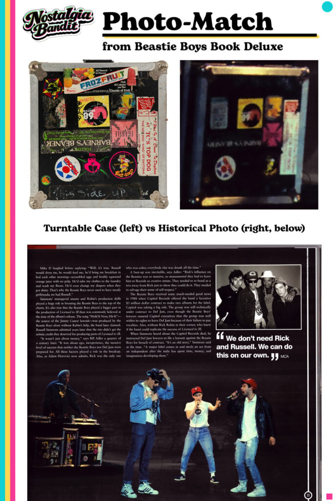 Beastie Boys | Cey Adams & Shadi-Tagged Licensed to Ill Stage-Used Turntable Case (1986-1987)