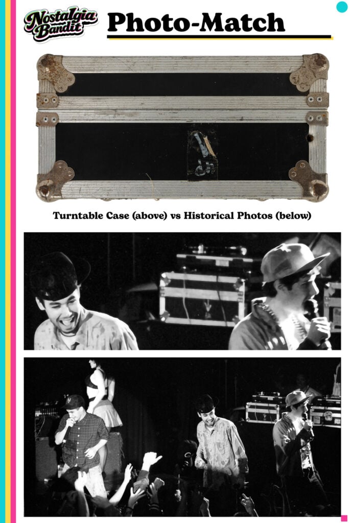 Beastie Boys | Cey Adams & Shadi-Tagged Licensed to Ill Stage-Used Turntable Case (1986-1987)