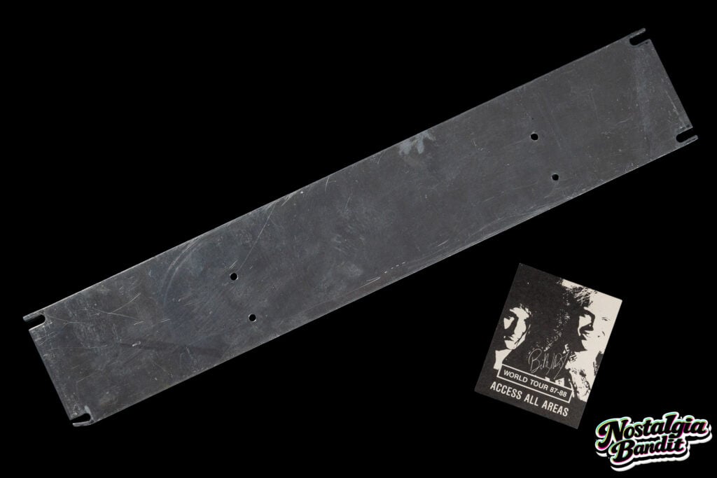Billy Idol | Steve Stevens Custom Audio Electronics Rack Faceplate, Whiplash Smile Tour (1986-1987)