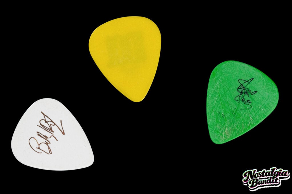 Billy Idol & Steve Stevens | Stage-Used Picks, Signed Pickguard, Plate & Set List (2010-2012)