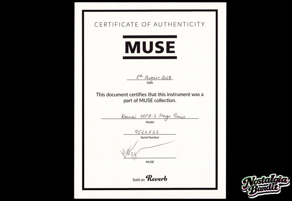 Muse | Matt Bellamy Stage-Played & "The 2nd Law" Era Tour-Used Kawai MP8-II Piano (2012-2013)
