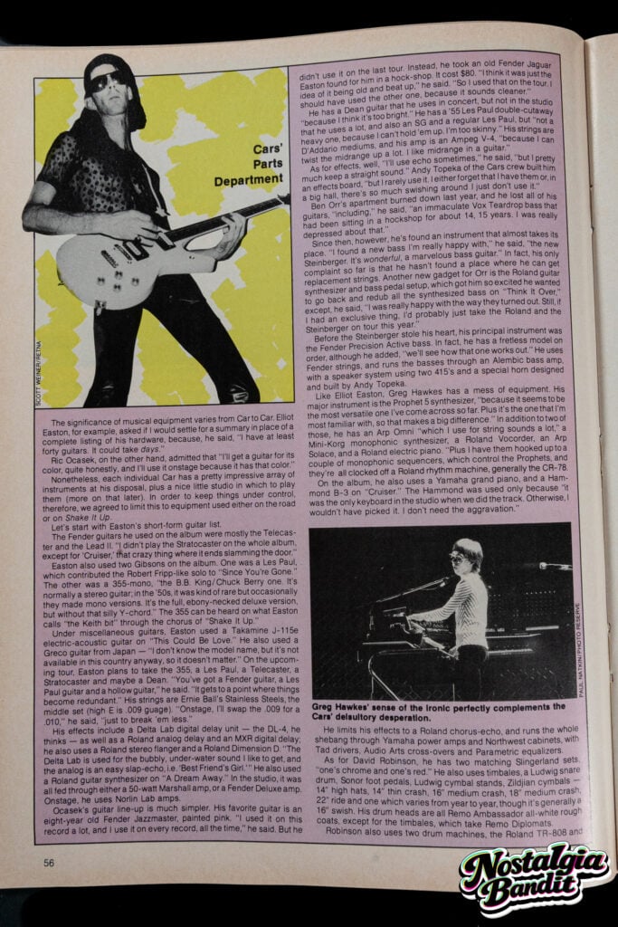 The Cars | Greg Hawkes Stage-Played & Studio-Used Sequential Circuits Prophet-5 Synth (1979-1984)