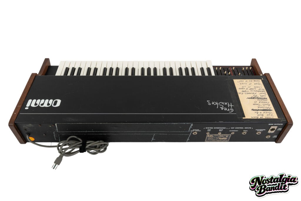 The Cars | Greg Hawkes Stage-Played & Studio-Used ARP Omni MK-1 Synthesizer (1978-1982)