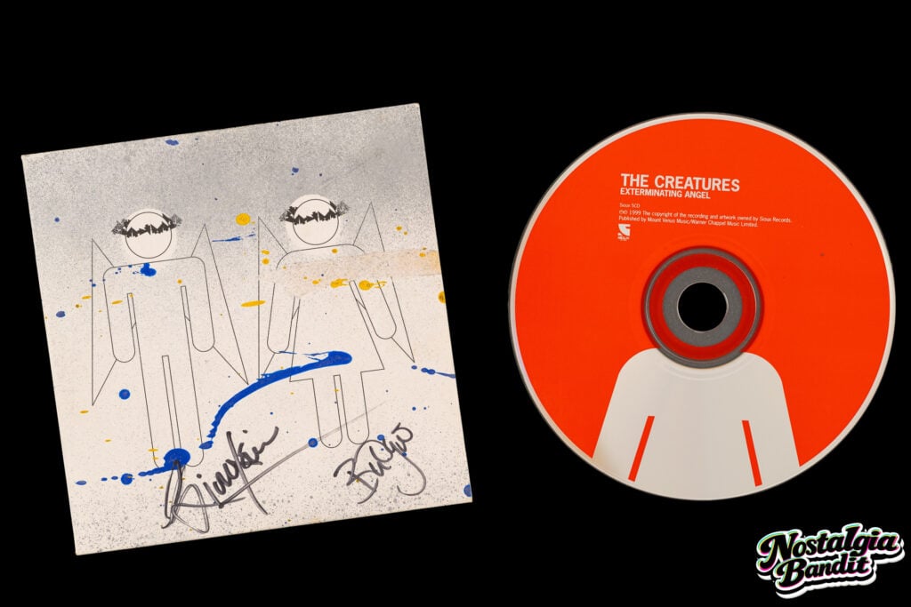The Creatures | Siouxsie Sioux & Budgie Signed & Hand-Painted Exterminating Angel CD (Ltd. Ed. 1999)