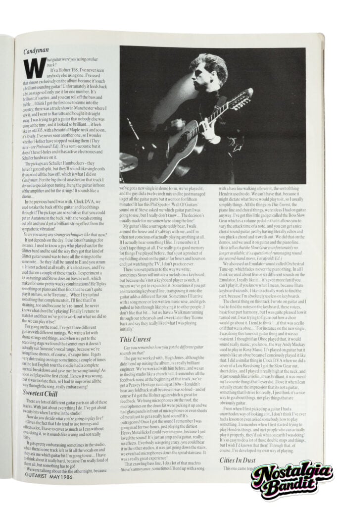 Siouxsie and the Banshees | Stage-Played, Studio & Video-Used Ovation Breadwinner Guitar (1979-1986)