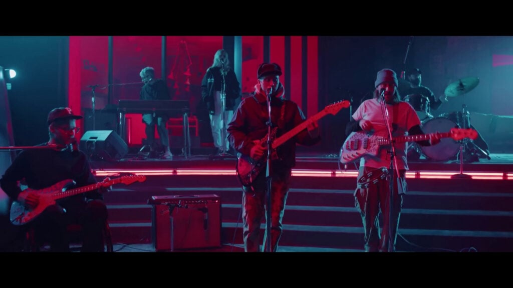 Portugal. The Man | John Gourley Hand-Painted & Screen-Matched Fender Player Plus Meteora HH (2022)