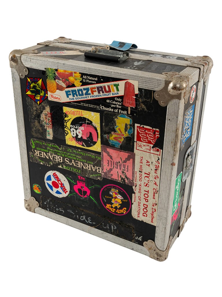 Beastie Boys | Licensed to Ill Stage-Used, Screen-Matched Turntable Case Tagged by Cey Adams, and Dave Scilken (Shadi Rock) (1986-1987)