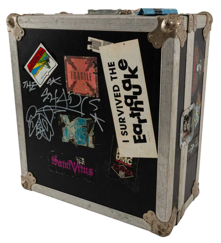 Beastie Boys | Cey Adams & Shadi-Tagged Licensed to Ill Stage-Used Turntable Case (1986-1987)