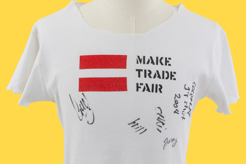 Coldplay — Chris Martin Stage-Worn "Make Trade Fair" Shirt