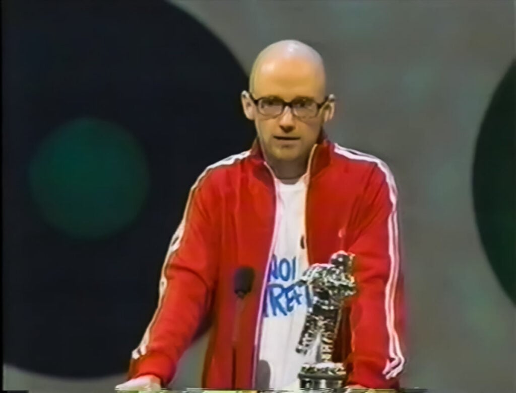 MTV Video Music Awards (VMAs) 2001 Moby winning Best Male Video
