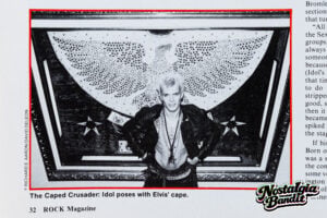 Billy Idol First Nighter Powder Blue Dinner Jacket - Rock Magazine