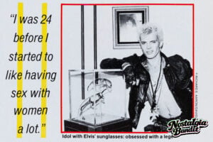 Billy Idol First Nighter Powder Blue Dinner Jacket - Rock Magazine