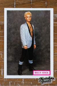 Billy Idol First Nighter Powder Blue Dinner Jacket - Rock Video Presents Rock Post-Cards
